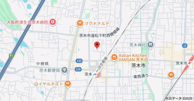 セジュール茨木駅前の地図