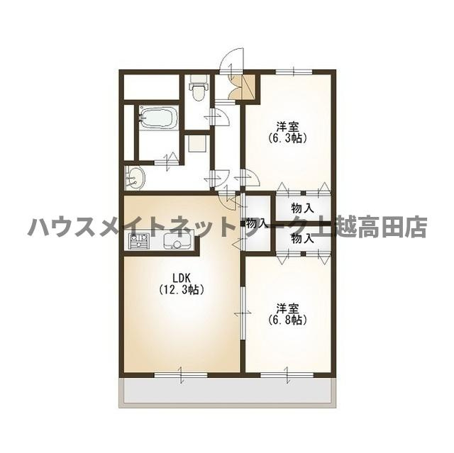 プランドール鴨島の間取り|間取図