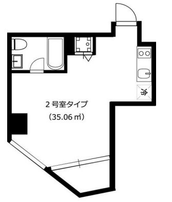 是空NANBAⅡの間取り