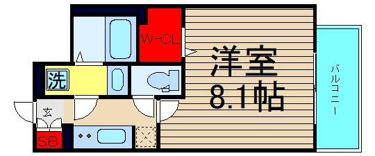 エスレジデンス西長堀の間取り