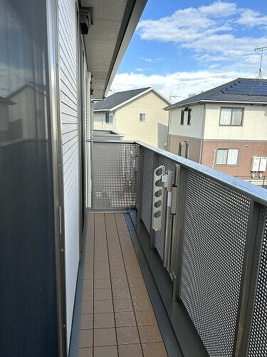 プランドール元町のバルコニー