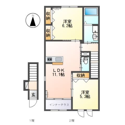 リヴィエールの間取り