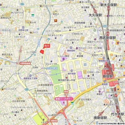 【地図】 | ザ・パークハウス西新宿タワー６０