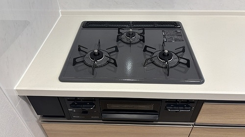 リビオシティ船橋北習志野のキッチン|３口ガスコンロ　※2025年12月11日撮影