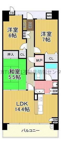 【間取り】 | リバーガーデンシティさくらの丘 | 各居室に収納のある造りです！