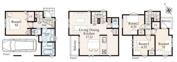 横浜市鶴見区下野谷町４丁目の新築一戸建