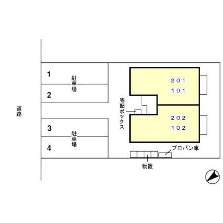 リバーサイドハイツの区画図