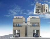 横浜市鶴見区潮田町1丁目 新築戸建て【仲介手数料無料】の画像