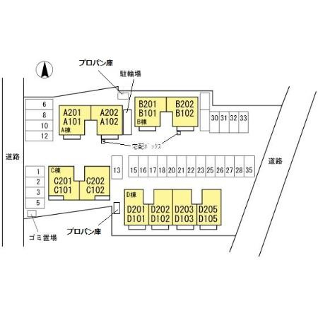 メゾンパークス　D棟の区画図