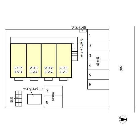 ディールーム和田東の区画図
