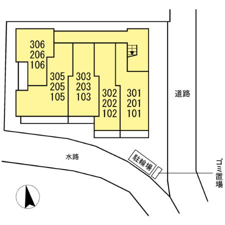 スピアナート北石堂の区画図