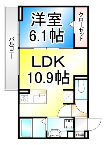 トリシア東口の間取り
