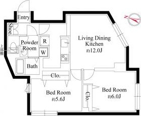 グランパセオ祐天寺イーストの間取り