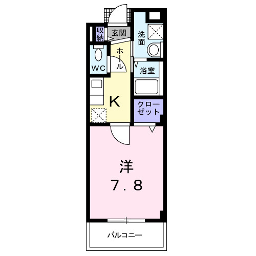 フェリス　ウラタの間取り