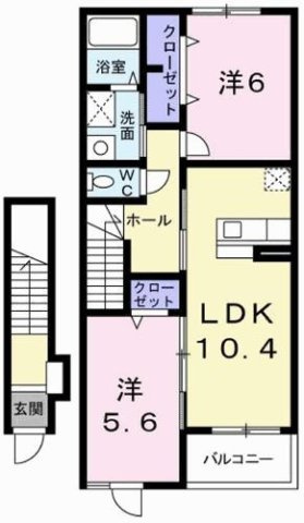 サンリットベルＡの間取り