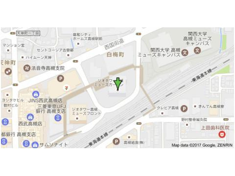 ジオタワー高槻ミューズガーデンの地図