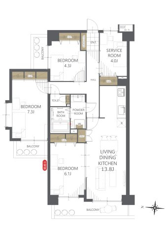 【間取り】シティホームズ幸手 