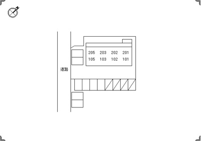 【区画図】 | ひかりハイツ　Ｂ棟
