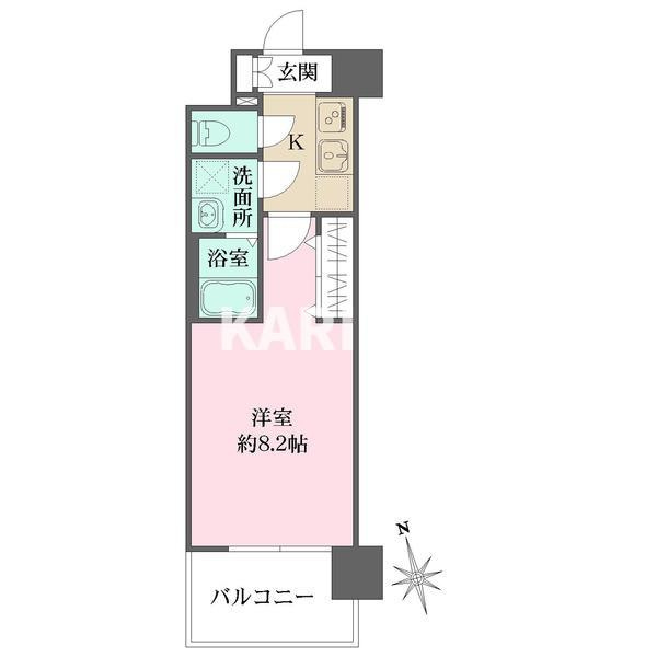 リヴェント玉造の間取り