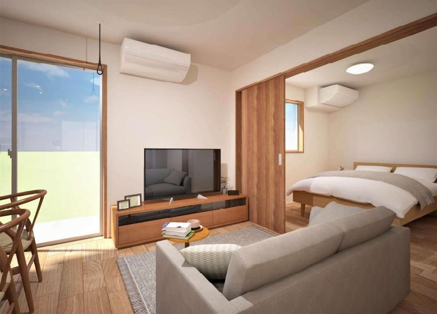 ユアメゾン美鈴園(ペット)の居間・リビング|パース