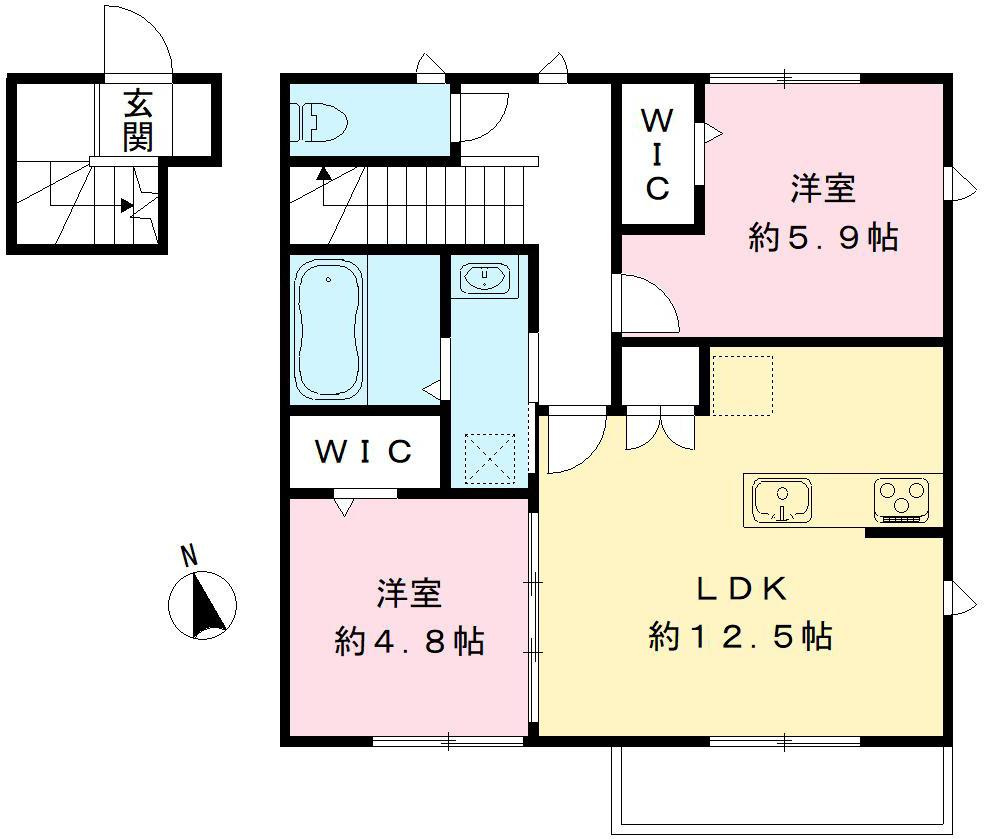 ユアメゾン美鈴園(ペット)の間取り