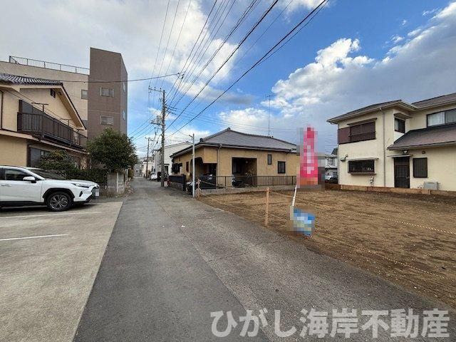 平塚市立野町　売地　全２区画の前面道路含む現地写真|現地外観