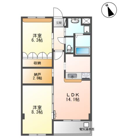 フレアマンションⅡの間取り
