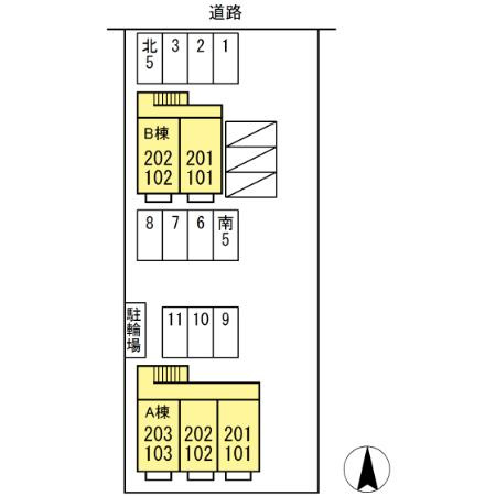 グレース　A棟の区画図