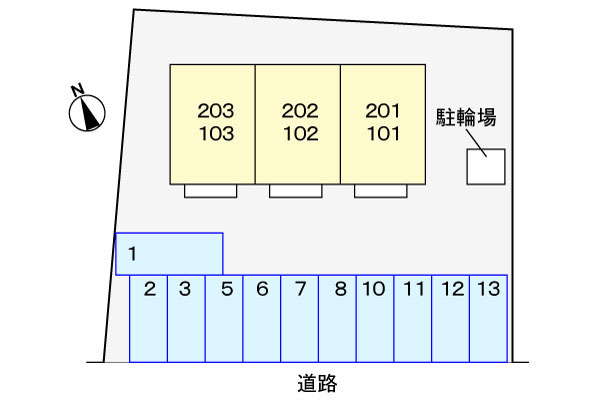 ソレイユ３６５の区画図