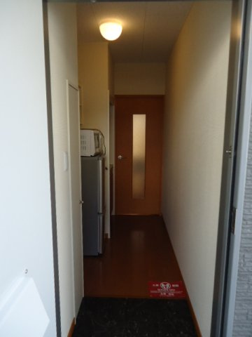 レオパレスブラッサム木津の玄関|玄関からの撮影です。