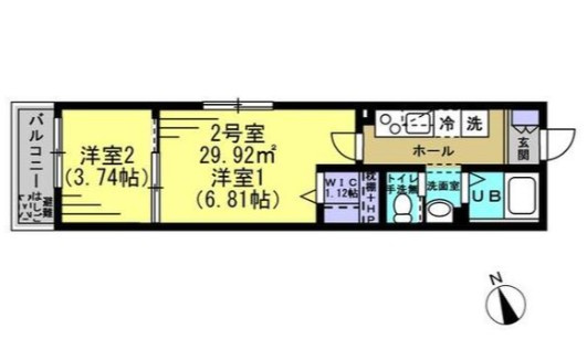 YR新松戸の間取り