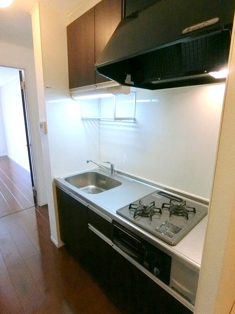 ヒルズオザクのキッチン|グリル付ガス2口システムキッチン