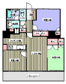 葛飾区金町６丁目の賃貸マンションの間取り