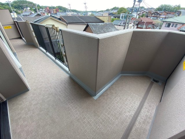 アピエス瀬戸末広町のバルコニー|広々バルコニーでたっぷりお洗濯物を干せます！