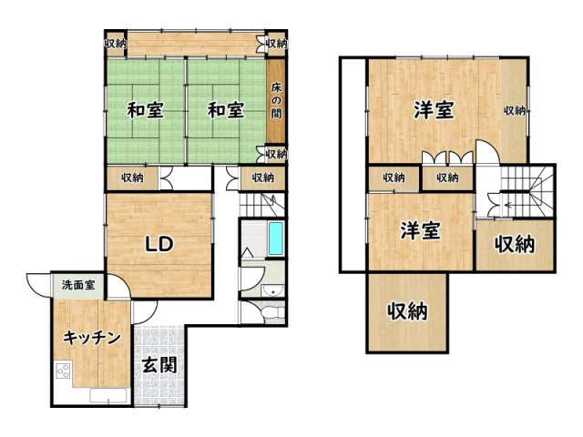 姫路市北新在家２丁目/中古戸建の間取り