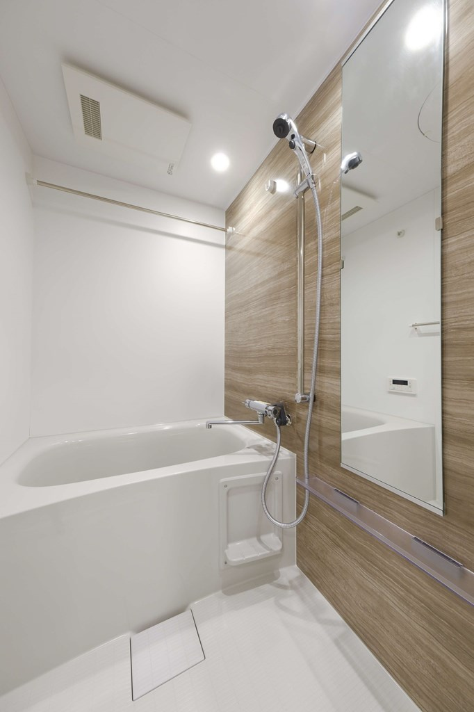 エンクレスト香椎参道の浴室|日々の疲れを癒すお風呂付です