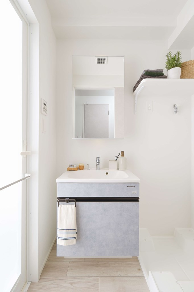 エンクレスト香椎参道の洗面所|使いやすい洗面所です