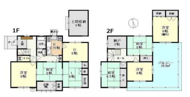 【中古戸建】前橋市関根町3丁目の間取り|■間取り図｜敷地面積：340.27（約102.93坪）　建物面積：120.89（約36.56坪）