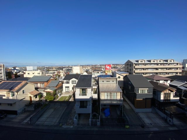 廻間公園マンションの展望|バルコニーからの眺望です。
