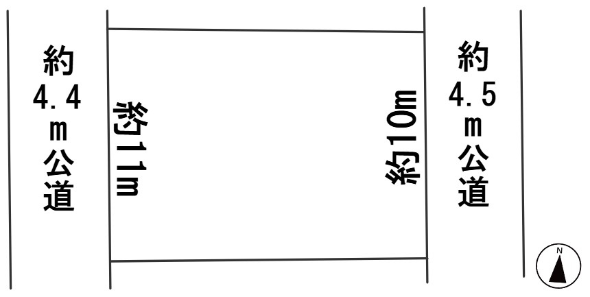 ６６３３７　本巣郡北方町北方土地の区画図