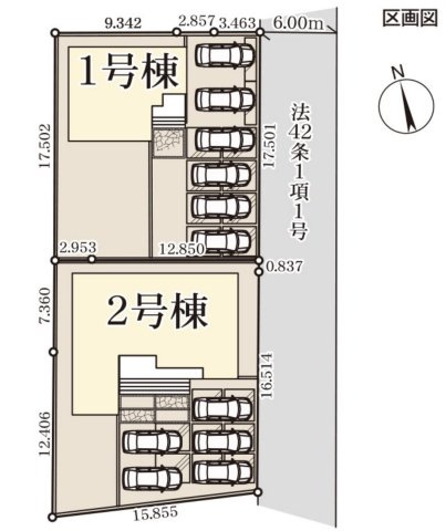 【区画図】 | 寄居町富田　LiveleGarden.s　新築戸建　全2棟　1号棟