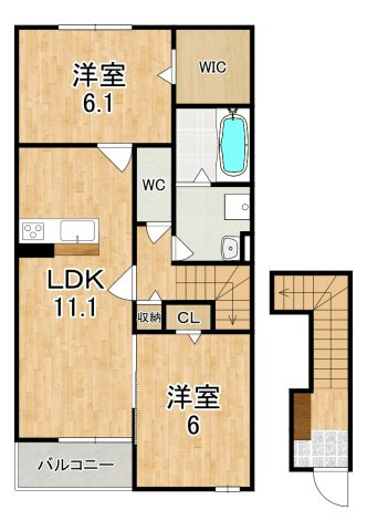 パインオークⅦの間取り
