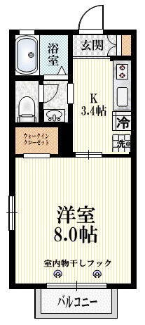 クレールメゾンの間取り|★角部屋★内装フルリノベーション予定でキレイな仕様になります♪