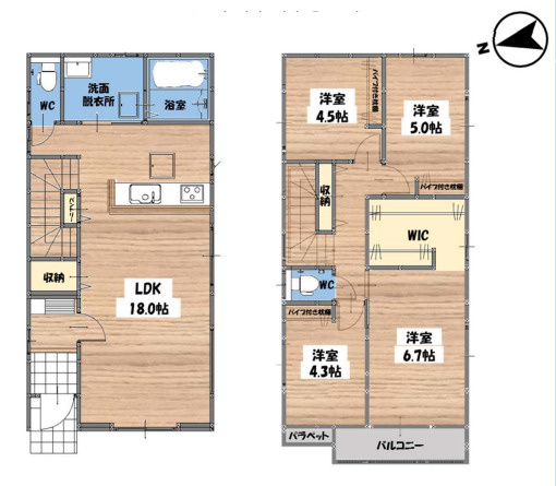 【間取り】 | 福岡市南区中尾2丁目4期　1号棟（全2棟）【仲介手数料無料・0円】 | 平日、土日祝日もお好きな日時にご見学可能です。お気軽にお問合せ下さい。
