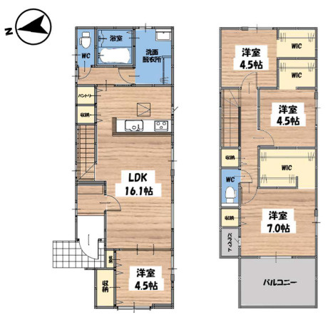 【間取り】 | 福岡市南区中尾2丁目4期　2号棟（全2棟）【仲介手数料無料・0円】 | 平日、土日祝日もお好きな日時にご見学可能です。お気軽にお問合せ下さい。
