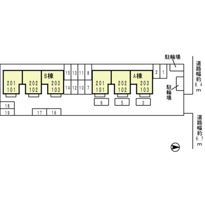 【区画図】 | セジュール高田B棟