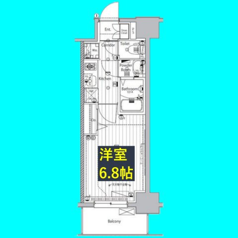 メイクスデザイン名駅南の間取り