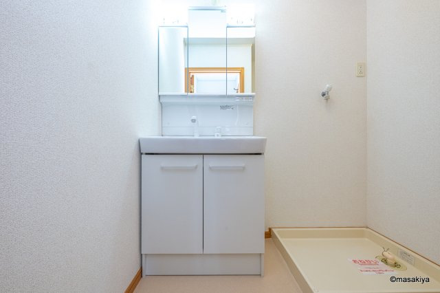 ミニョン　アンジュの洗面所|洗面・脱衣　シャンプードレッサー付き。