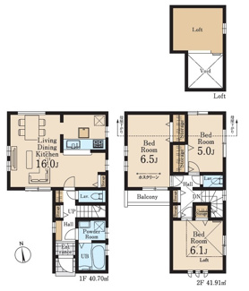 【区画図】 | 富士見台１丁目　全２棟　１号棟　仲介手数料無料♪