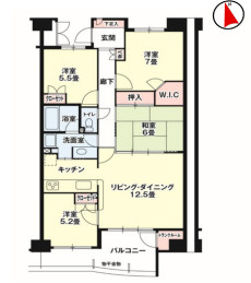 ルネ・グランテラスの間取り|ルネ・グランテラス、4LDK、専有面積88.58m2、バルコニー面積11.11m2